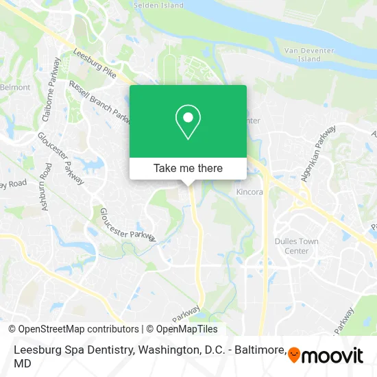 Leesburg Spa Dentistry map