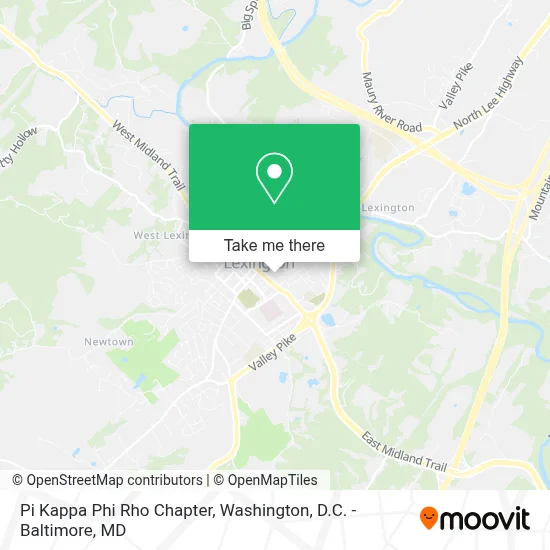 Pi Kappa Phi Rho Chapter map