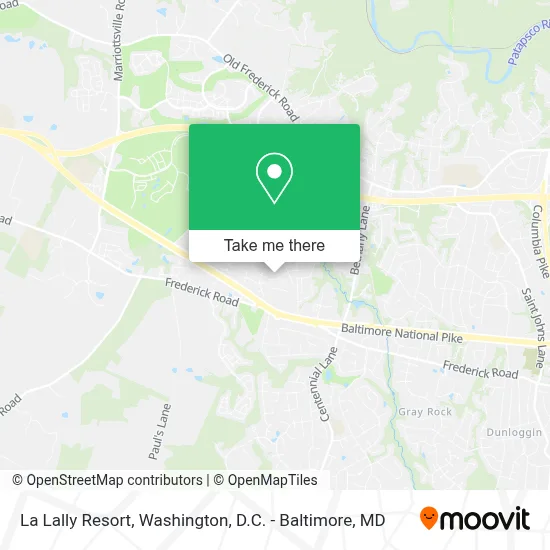 La Lally Resort map
