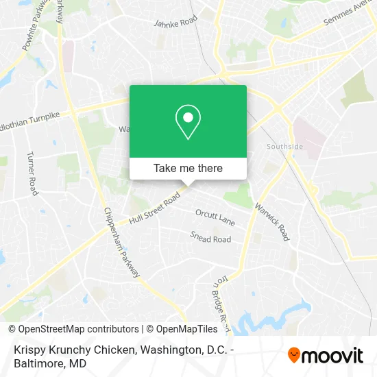 Krispy Krunchy Chicken map