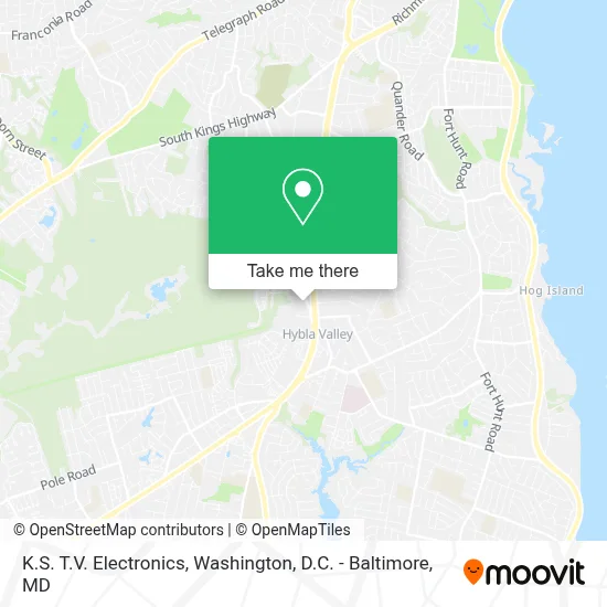 K.S. T.V. Electronics map
