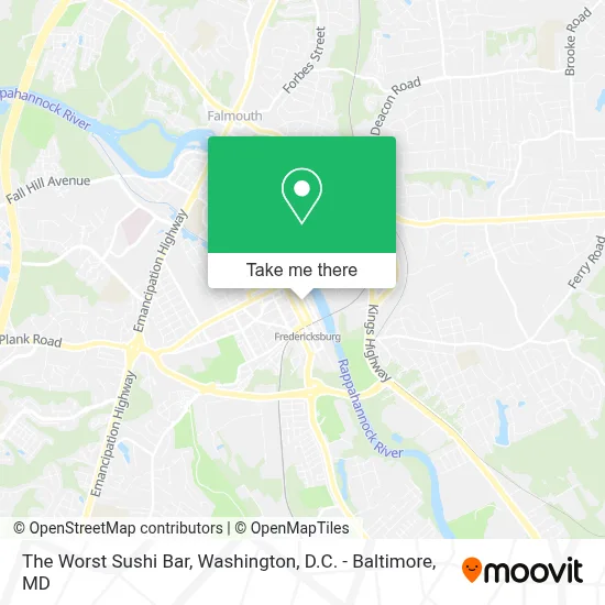 The Worst Sushi Bar map