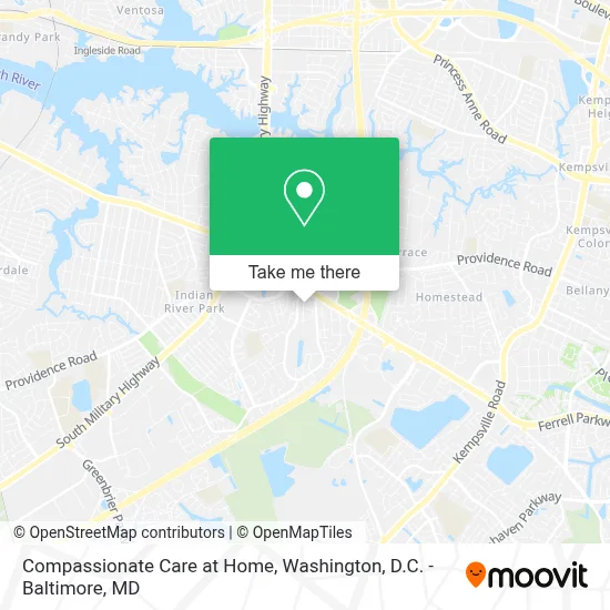 Compassionate Care at Home map