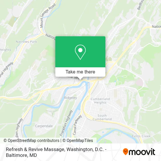 Refresh & Revive Massage map