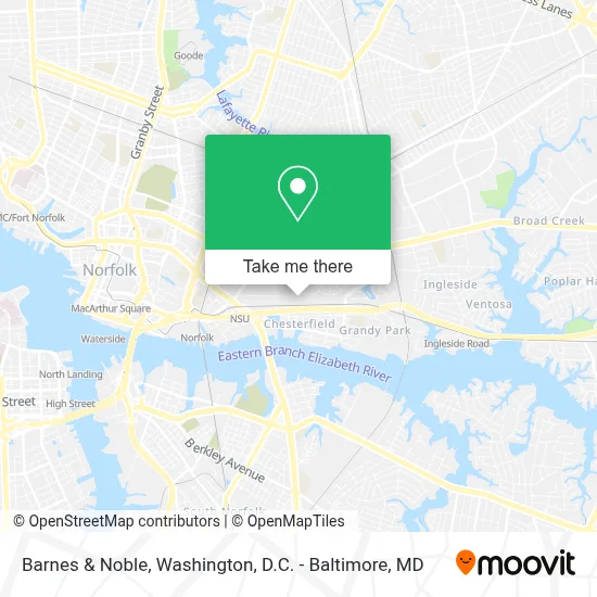 Barnes & Noble map