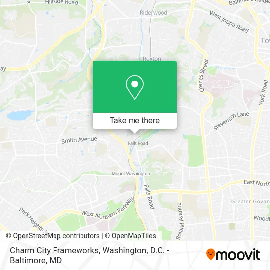 Charm City Frameworks map