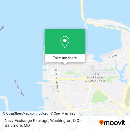 Navy Exchange Package map