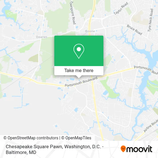 Chesapeake Square Pawn map
