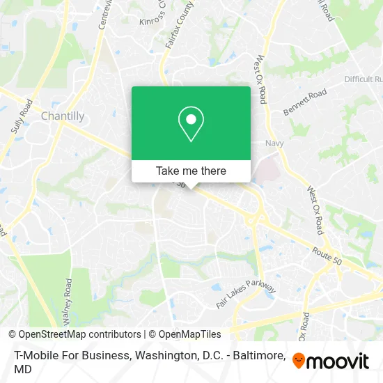 T-Mobile For Business map