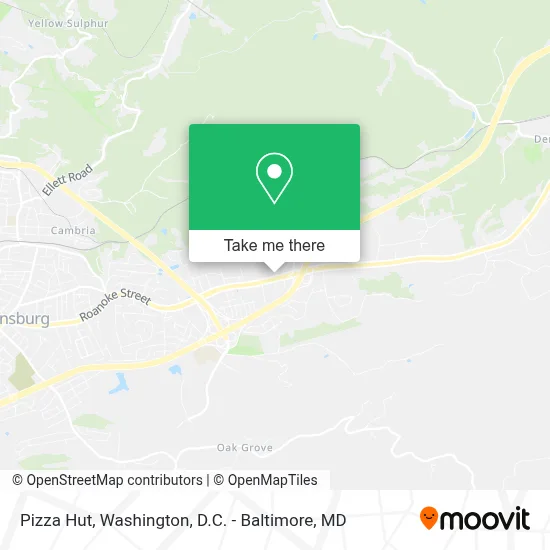 Pizza Hut map