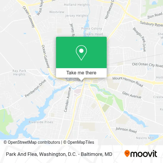 Park And Flea map