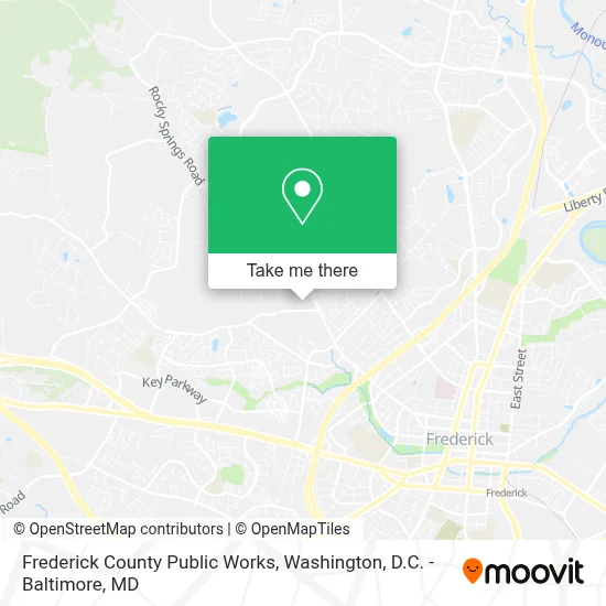 Frederick County Public Works map