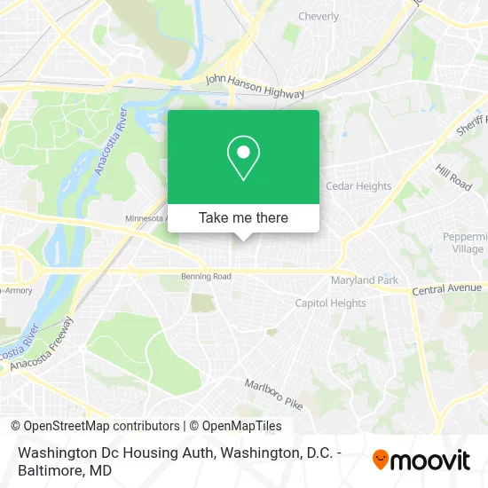 Washington Dc Housing Auth map