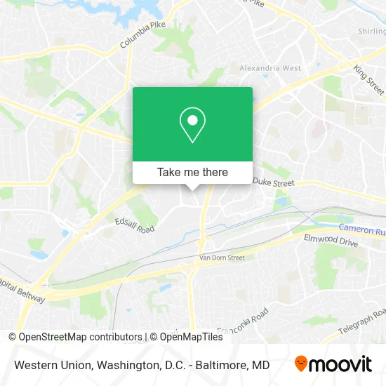Western Union map