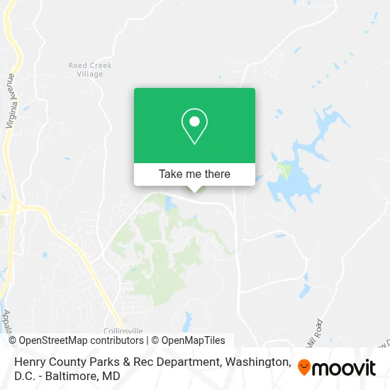 Henry County Parks & Rec Department map
