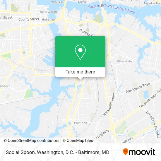 Social Spoon map
