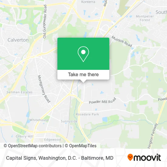 Capital Signs map