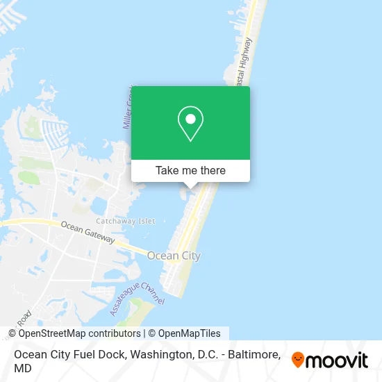 Ocean City Fuel Dock map