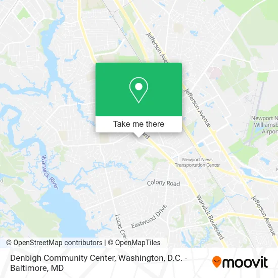 Denbigh Community Center map