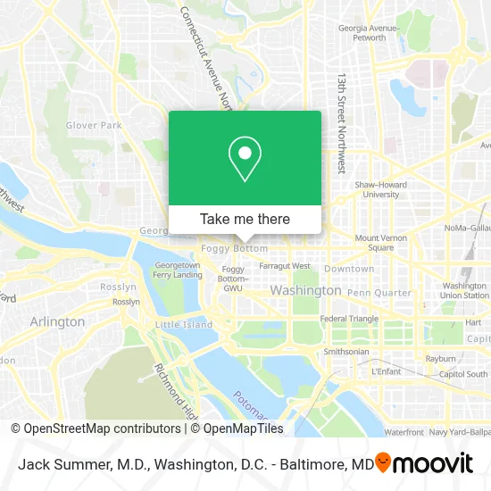 Jack Summer, M.D. map