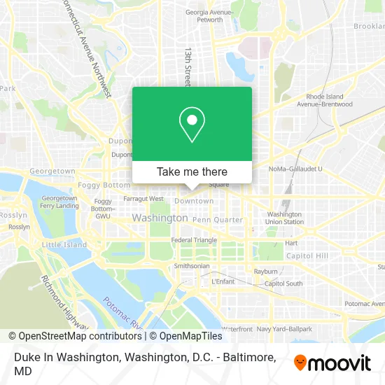Duke In Washington map