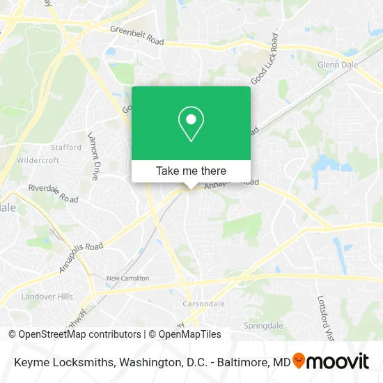 Keyme Locksmiths map