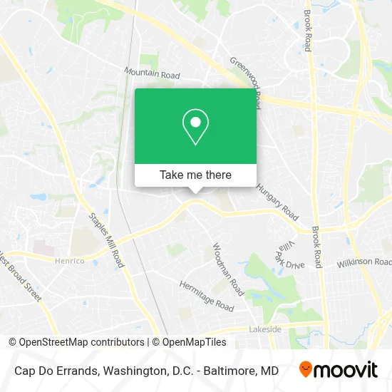 Cap Do Errands map