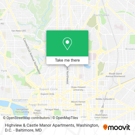 Highview & Castle Manor Apartments map