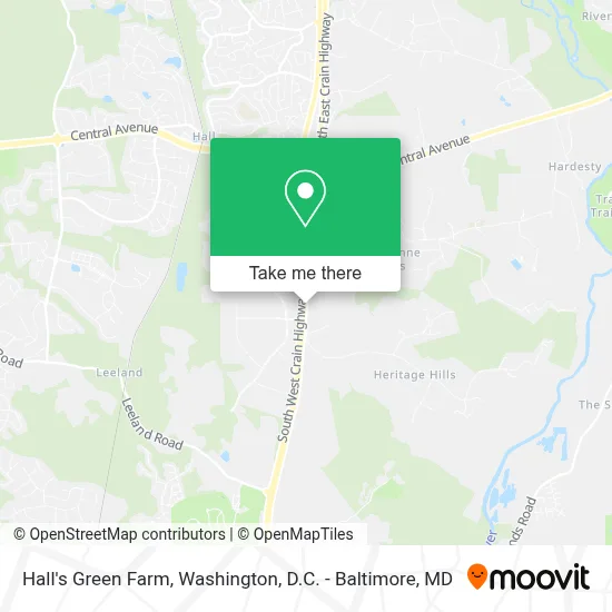 Hall's Green Farm map