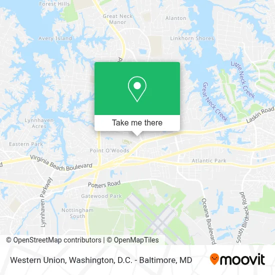 Western Union map