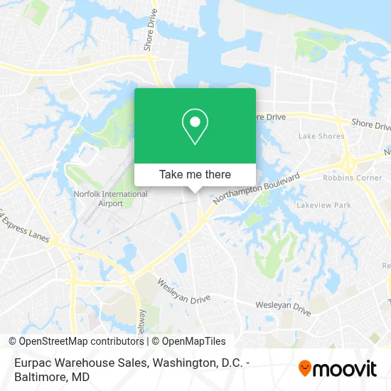 Eurpac Warehouse Sales map