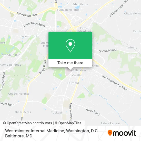 Westminster Internal Medicine map