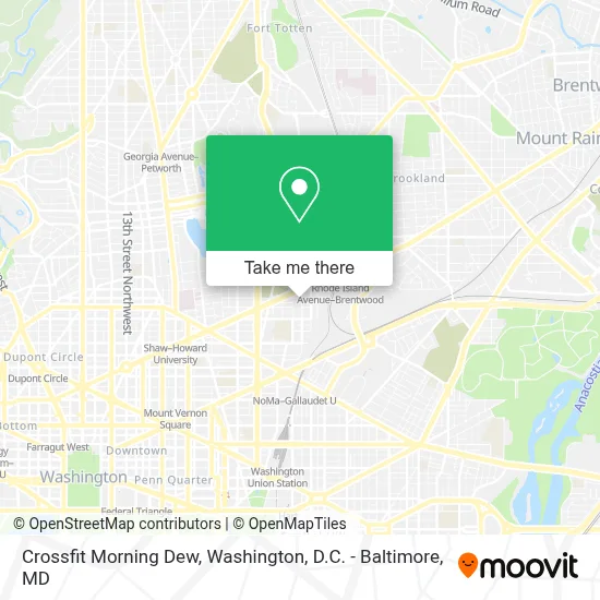 Crossfit Morning Dew map