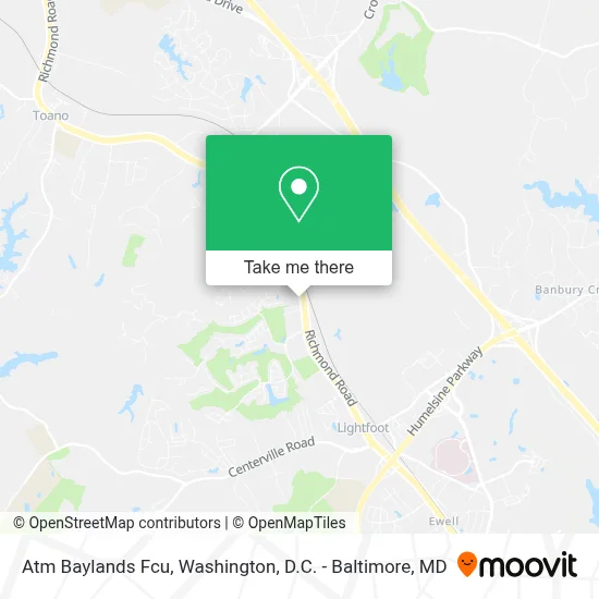 Atm Baylands Fcu map