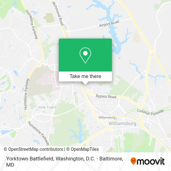 Yorktown Battlefield map