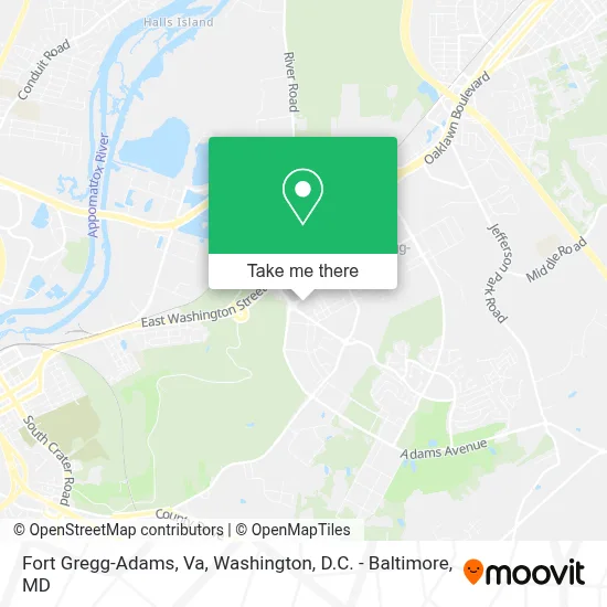 Fort Gregg-Adams, Va map