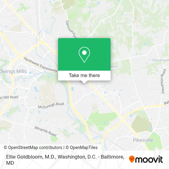Ellie Goldbloom, M.D. map