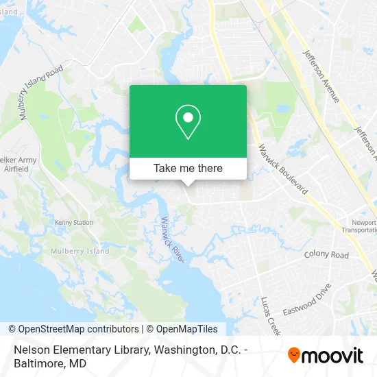 Nelson Elementary Library map