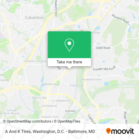 A And K Tires map