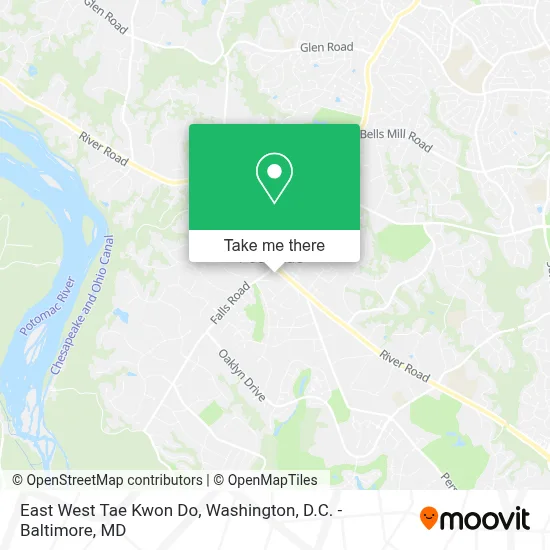 East West Tae Kwon Do map