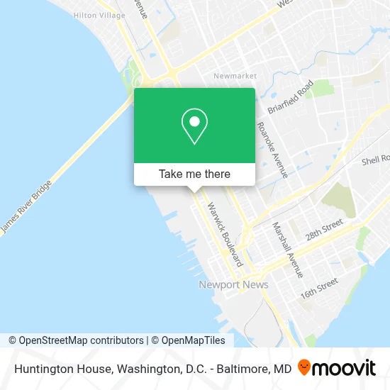 Huntington House map