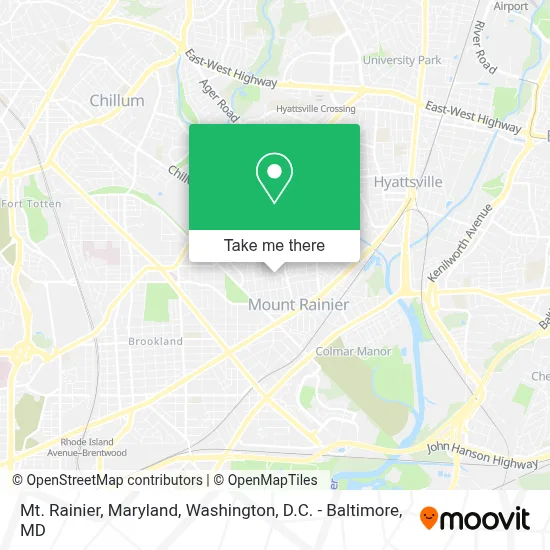 Mt. Rainier, Maryland map