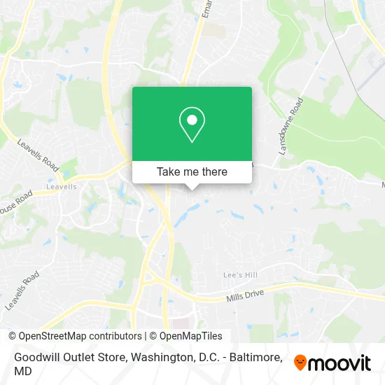 Goodwill Outlet Store map