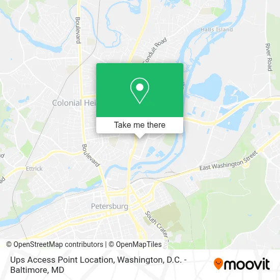 Ups Access Point Location map