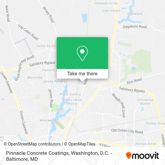 Pinnacle Concrete Coatings map