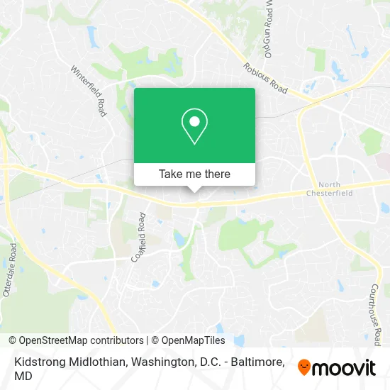 Kidstrong Midlothian map