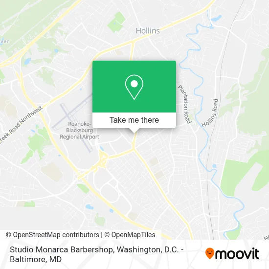 Studio Monarca Barbershop map