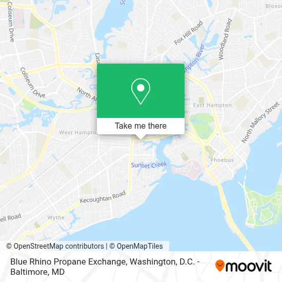 Blue Rhino Propane Exchange map
