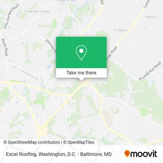 Excel Roofing map
