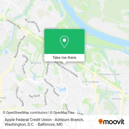 Apple Federal Credit Union - Ashburn Branch map